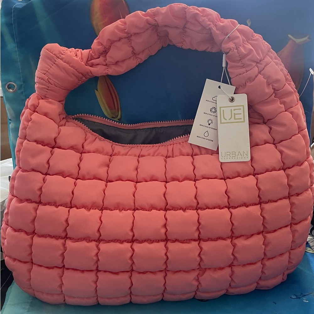 Urban Expressions Coral Quilted Shoulder Bag